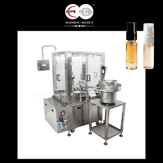 HAIZHOU-SELECT | 3-in-1 Automatic Feeding Filling & Capping Machine | Customizable for Perfume & Essential Oil