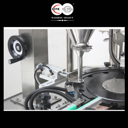 HZPK-SELECT Automatic Powder Filling and Capping Machine Rotary Wheel All-in-one | Imo